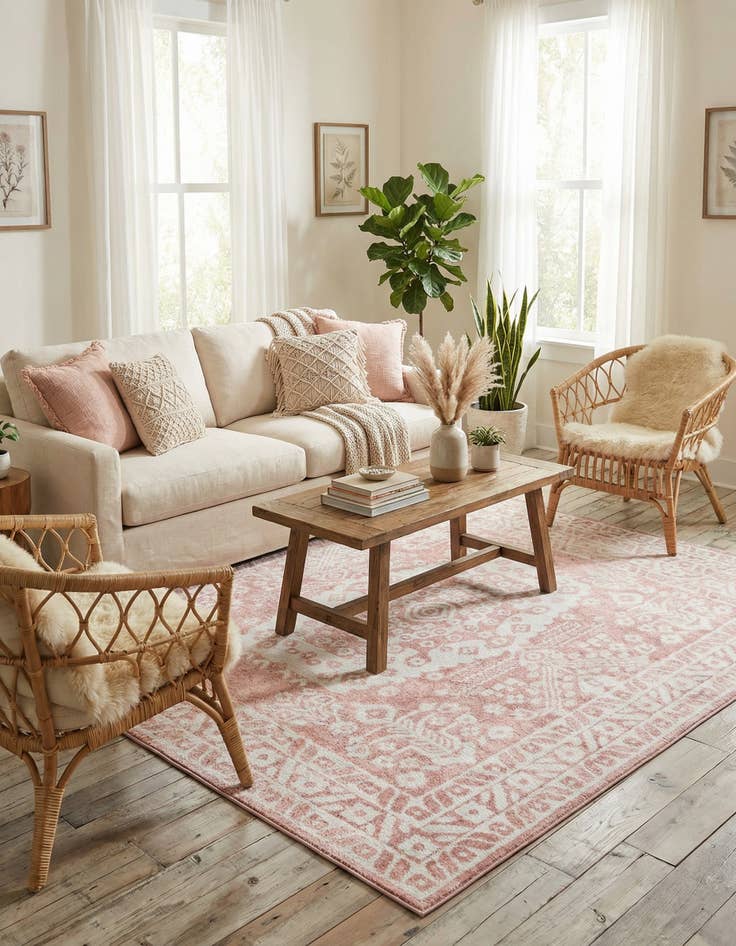 Detail image of 7' 10 x 7' 10 Oxford Square Rug