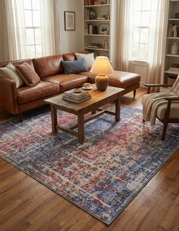 7' 10 x 7' 10 Washable Francesca Square Rug