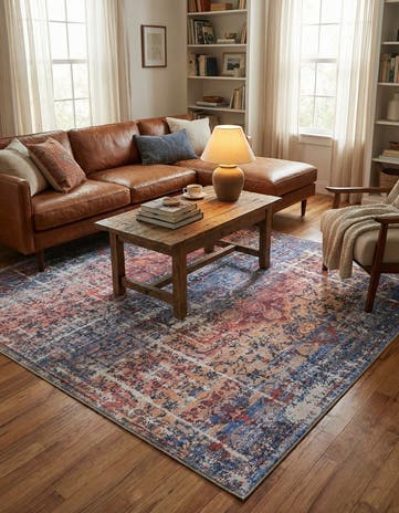 7' 10 x 7' 10 Washable Francesca Square Rug