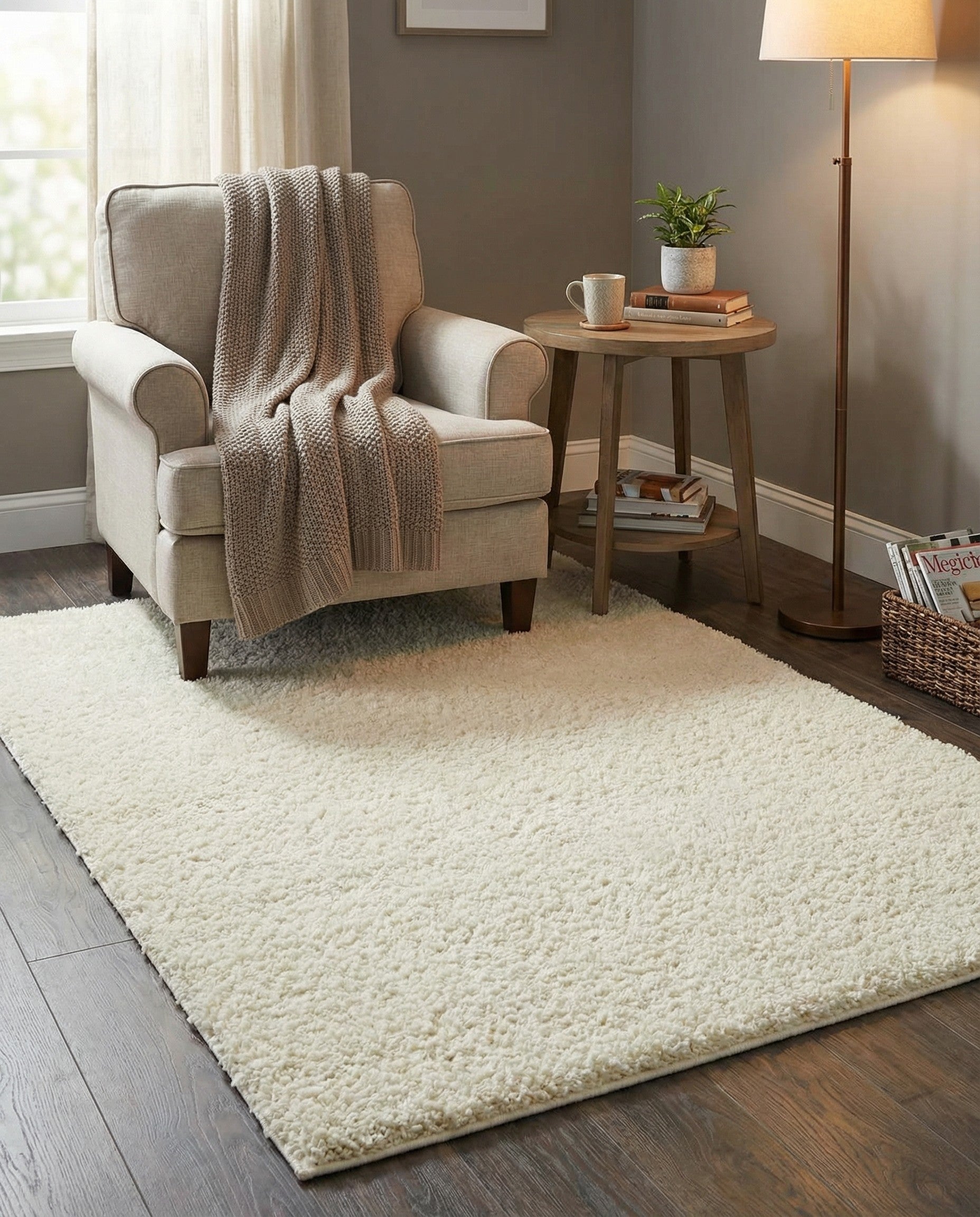  3' 3 x 3' 3 Everyday Shag Square Rug