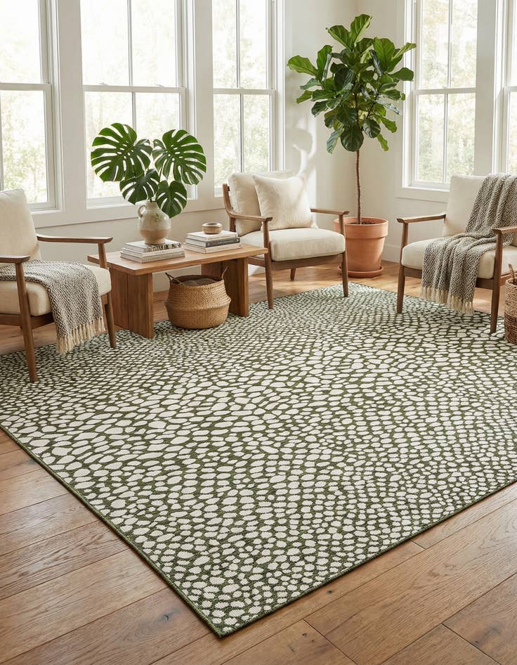 Detail image of 10' 8 x 10' 8 Easy-Clean Jill Zarin Cape Town Indoor / Outdoor Square Rug