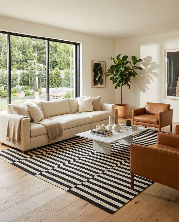 8' 1 x 11' Hand Woven Kilim Modern Wool Rug