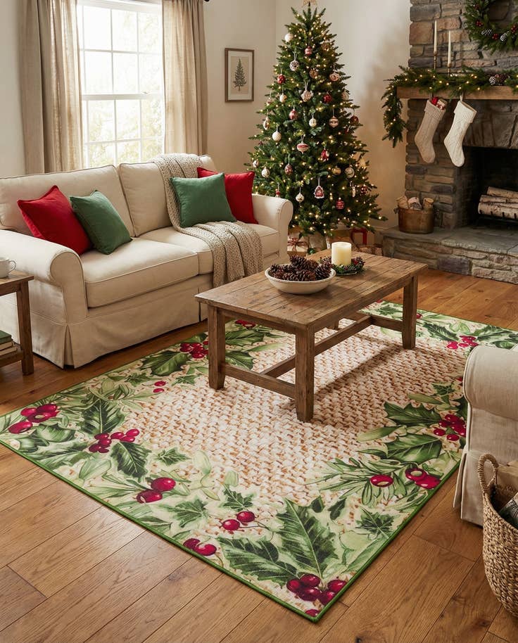 Detail image of 6' 1 x 9' Easy-Clean Jill Zarin Caribbean Indoor / Outdoor Rug