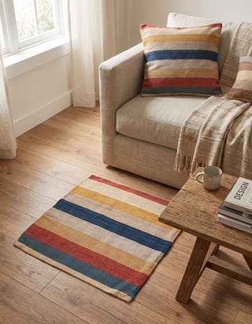2' 3 x 2' 4 Hand Woven Pillow Wool Square Rug