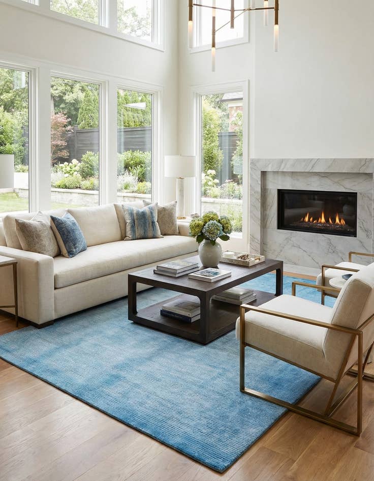 Detail image of 6' 8 x 9' 11  Hand Knotted Darya Wool Rug