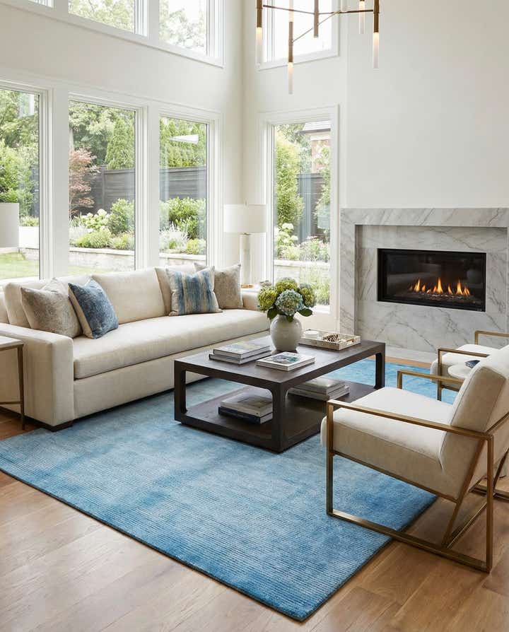 6' 8 x 9' 11 Hand Knotted Darya Wool Rug