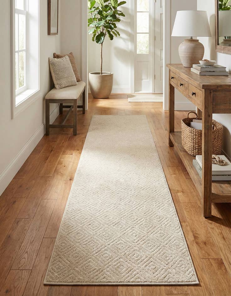 Detail image of 2' 7 x 12' Easy-Clean Sabrina Soto Indoor / Outdoor Runner Rug