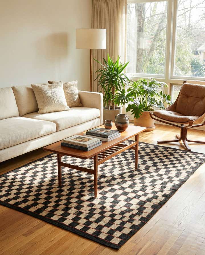 5' 8 x 7' 7 Hand Woven Kilim Modern Wool Rug