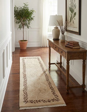 2' 9 x 9' 10 Hand Knotted Darya Wool Runner Rug