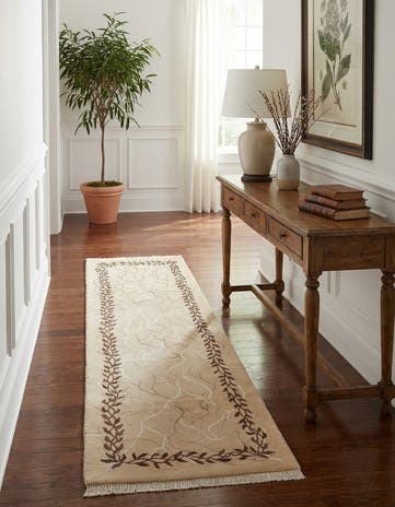 2' 9 x 9' 10 Hand Knotted Darya Wool Runner Rug