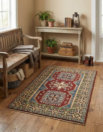 2' 9 x 4' 2 Hand Knotted Kazak Rug