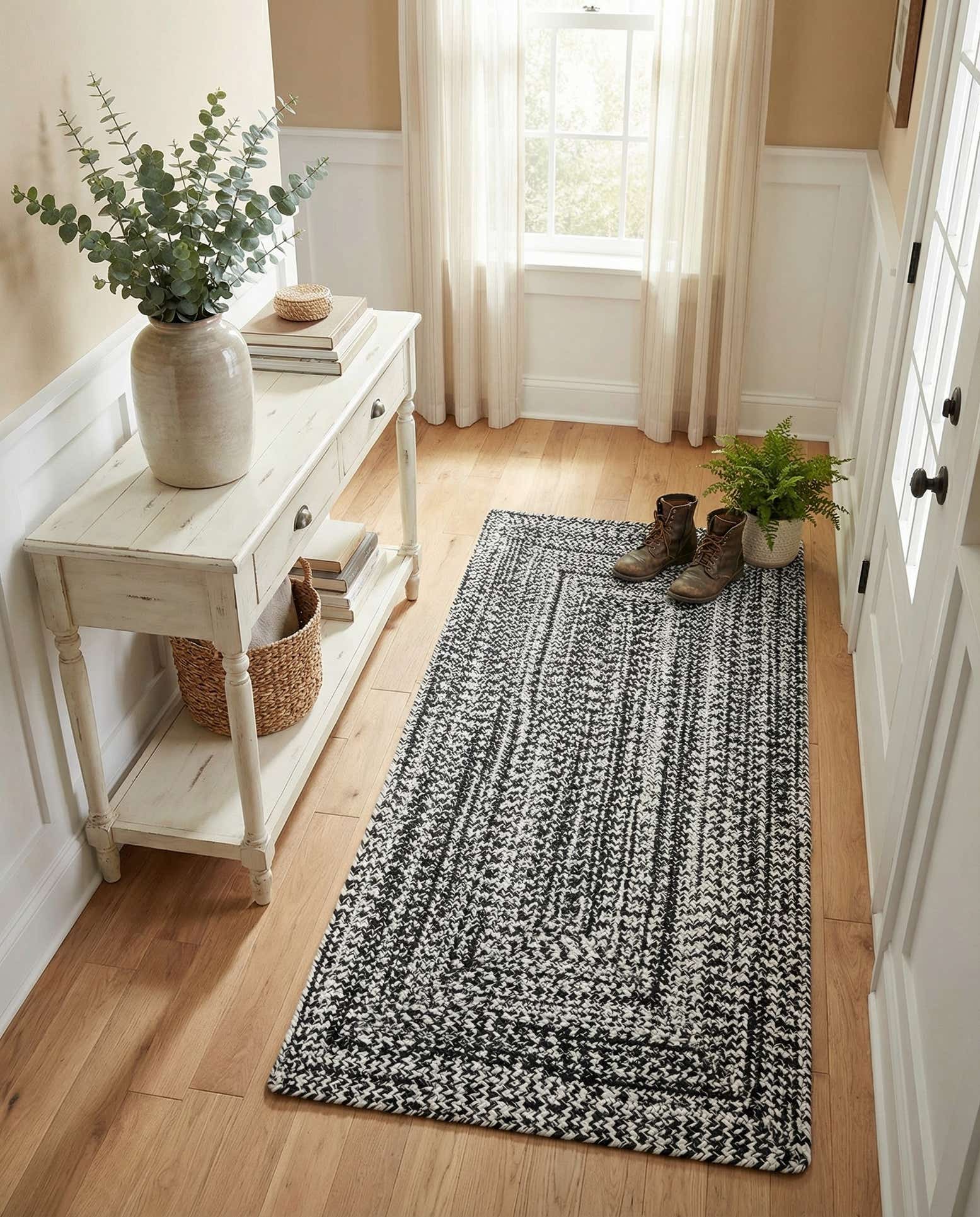 2' x 4' 1 Easy-Clean Eco Verse Washable Indoor / Outdoor Runner Rug