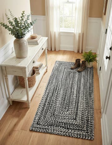 2' x 4' 1 Easy-Clean Eco Verse Washable Indoor / Outdoor Runner Rug