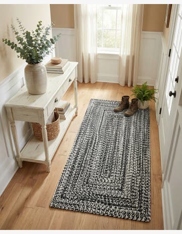 2' x 4' 1 Easy-Clean Eco Verse Washable Indoor / Outdoor Runner Rug