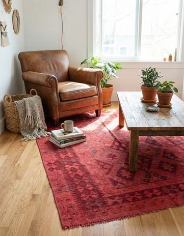 5' x 6' 5 Hand Woven Kilim Modern Wool Rug