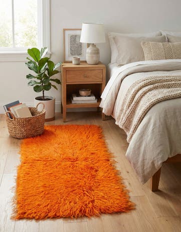 2' x 4' Hand Knotted Moroccan Wool Runner Rug