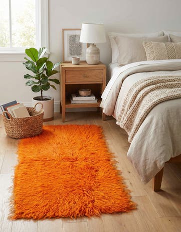 2' x 4' Hand Knotted Moroccan Wool Runner Rug