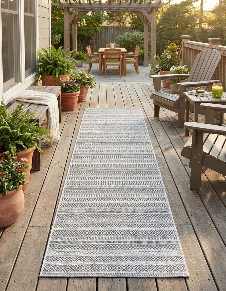 2' 7 x 12' Easy-Clean Ribbon Indoor / Outdoor...