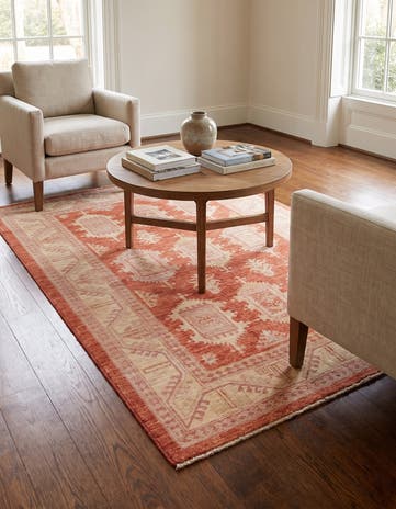 4' 2 x 6' 3 Hand Knotted Ziegler Rug