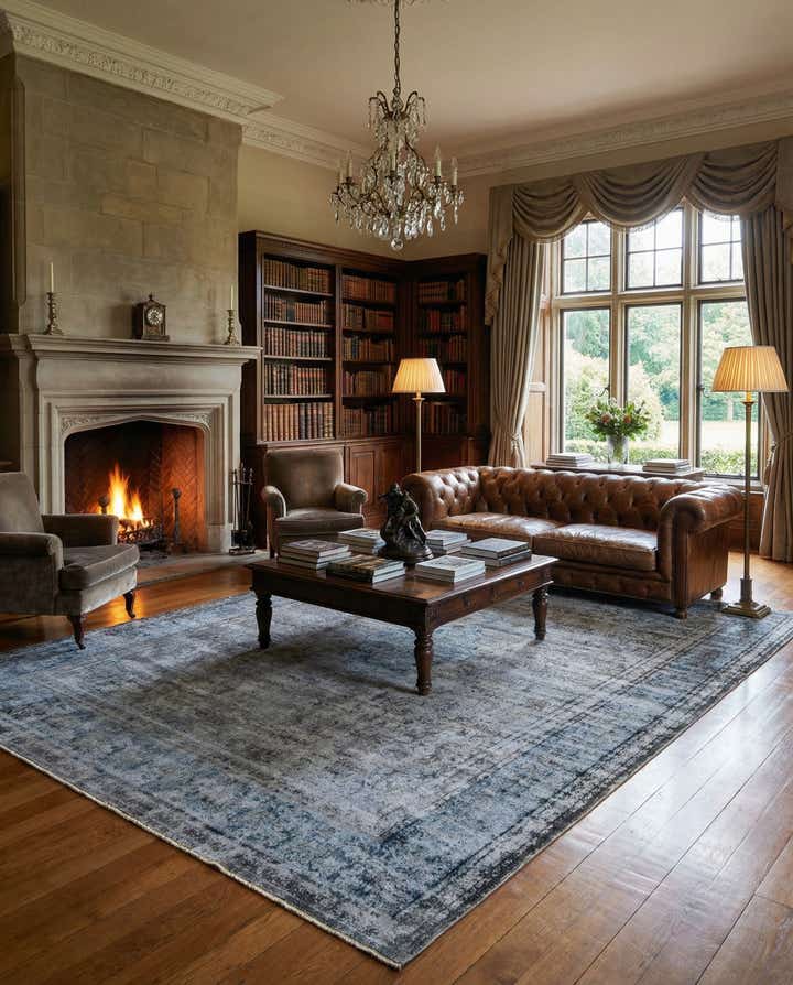 9' 11 x 12' 11 Vintage Royal Wool Rug