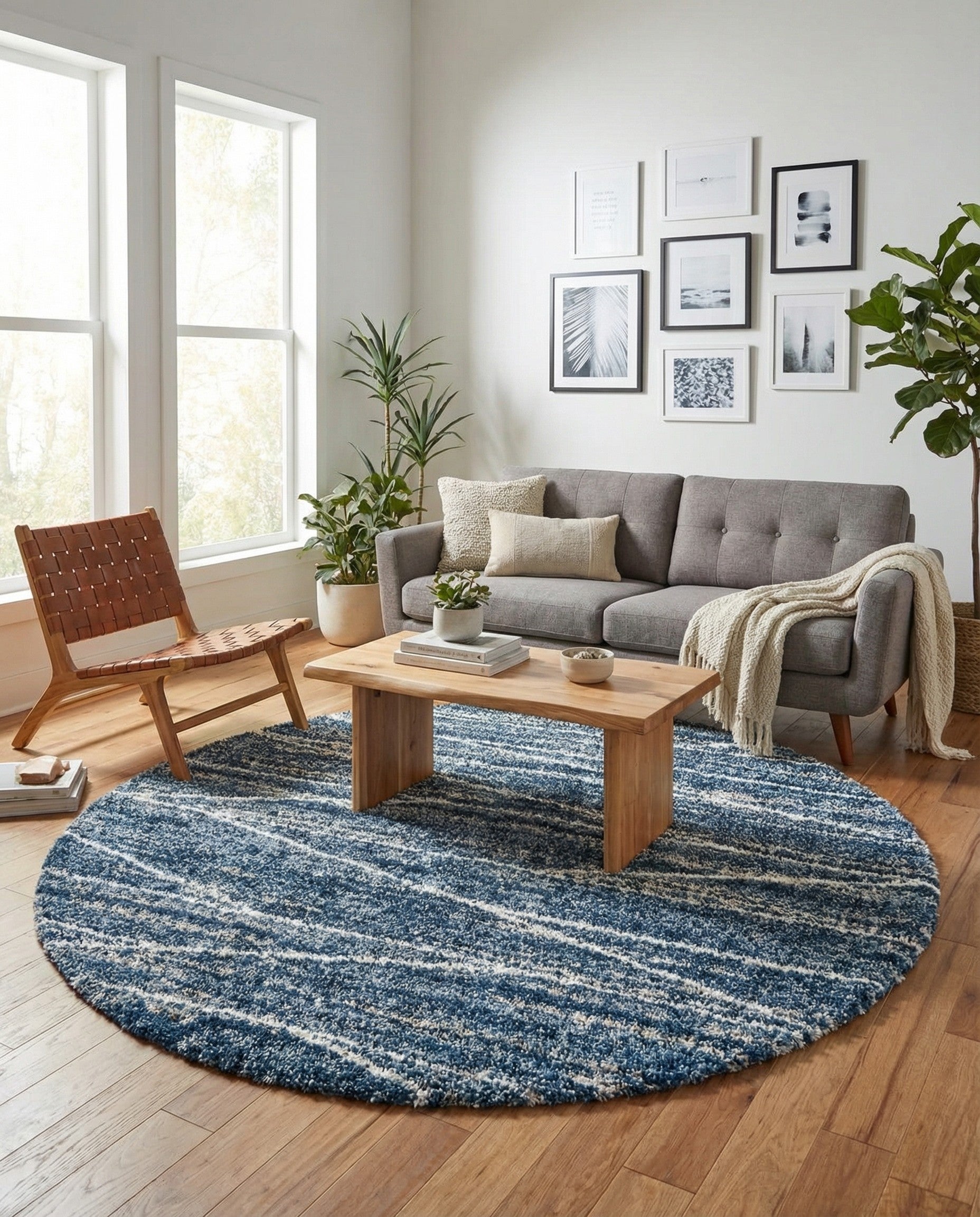  10' x 10' Serenity Shag Round Rug