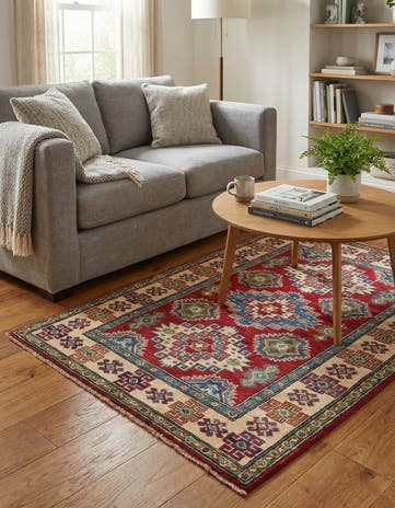 3' 3 x 5' Hand Knotted Kazak Rug