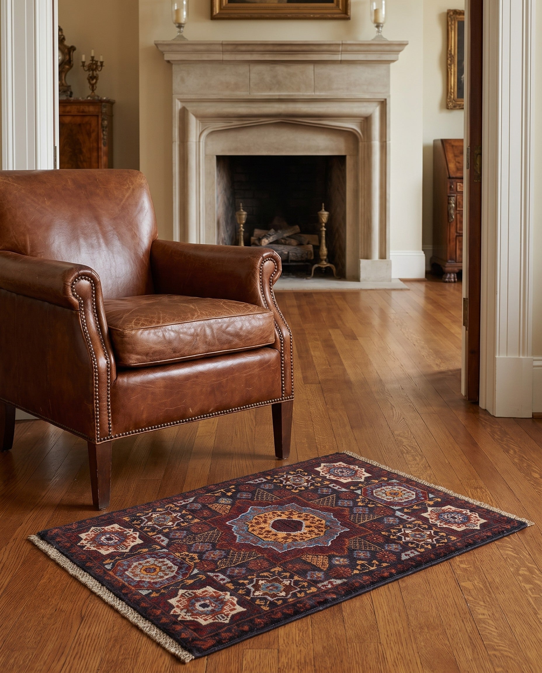 2' x 3' 1 Hand Knotted Mamluk Ziegler Rug
