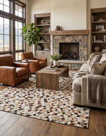 5' 1 x 7' 11 Cowhide - Patchwork Rug