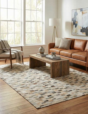 5' x 8' Cowhide - Patchwork Rug
