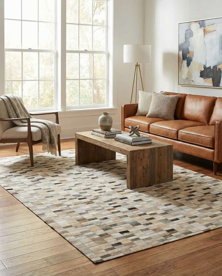 5' x 8' Cowhide - Patchwork Rug