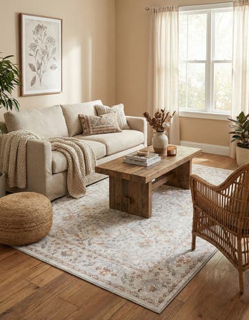 5' 1 x 8' Washable Timeless Rug
