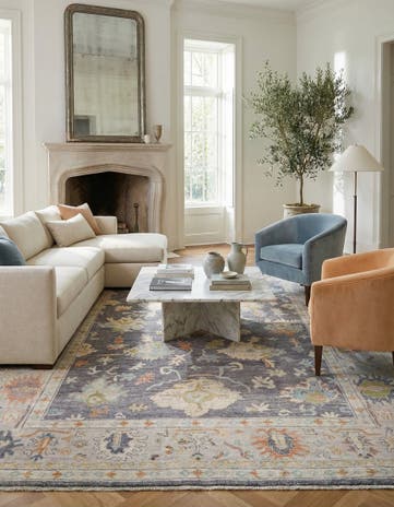 10' x 14' Hand Knotted Oushak Rug