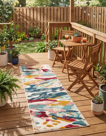 2' x 6' Easy-Clean Casablanca Indoor / Outdoor Runner Rug