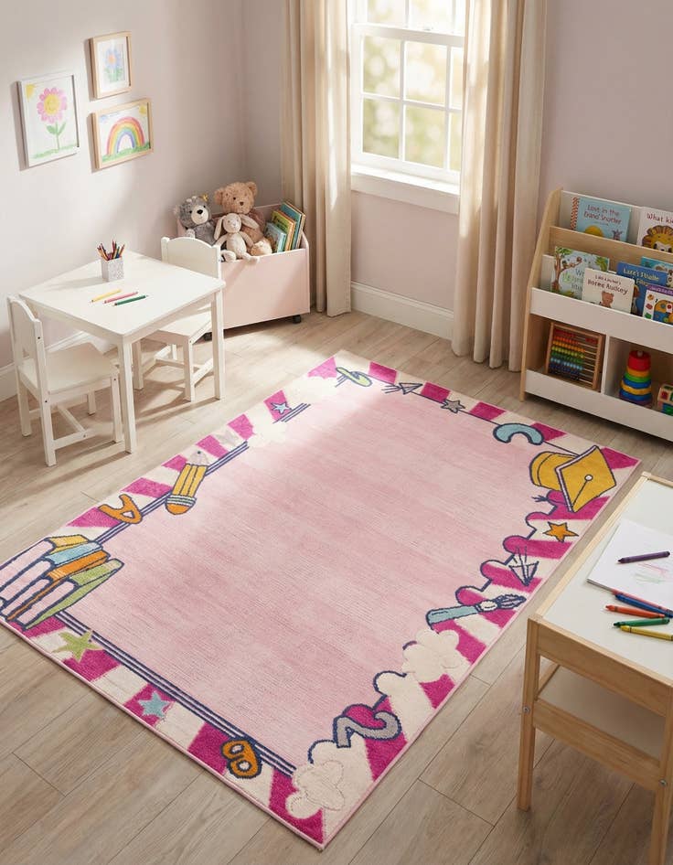 Detail image of 5' 3 x 7' 7  Washable  Indoor / Outdoor Rug