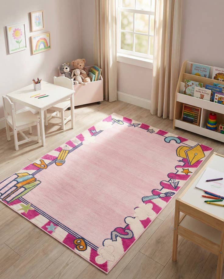 Detail image of 5' 3 x 7' 7 Easy-Clean Indoor / Outdoor Rug