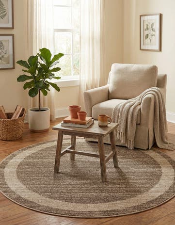 4' x 4' Angelica Round Rug