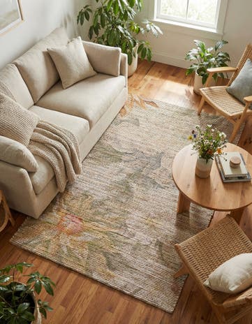 4' 1 x 6' Chenille Jute Rug