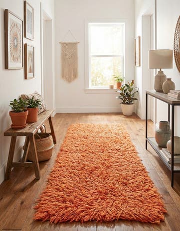 2' 4 x 6' 10 Hand Knotted Moroccan Wool Runner Rug