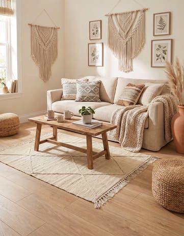 3' 5 x 4' 9 Hand Knotted Moroccan Wool Rug
