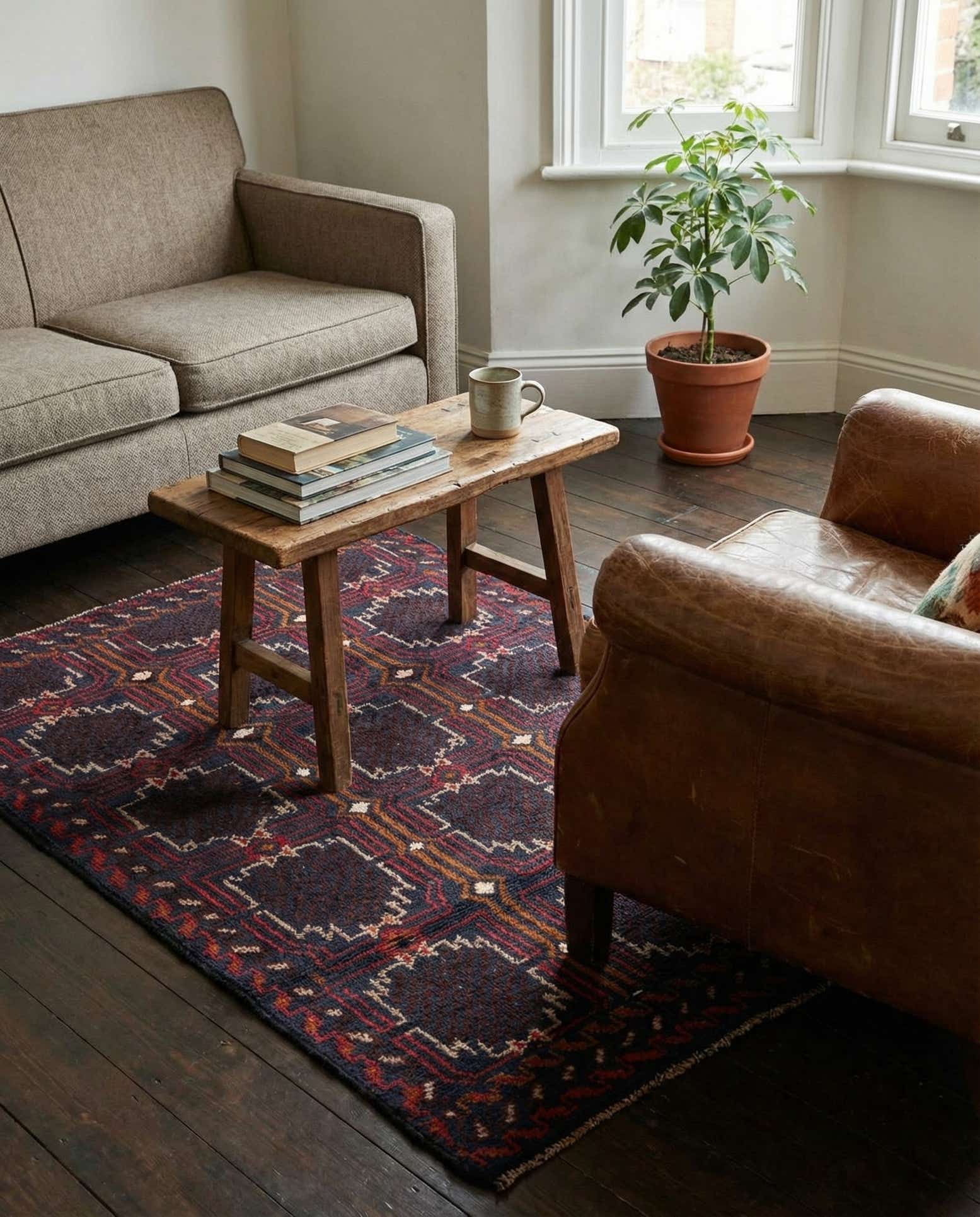 2' 10 x 4' 5 Hand Knotted Balouch Persian Wool Rug