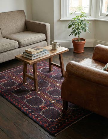 2' 10 x 4' 5 Hand Knotted Balouch Persian Wool Rug