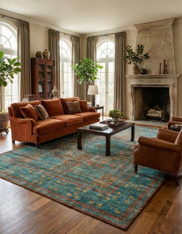 9' 10 x 13' 6 Hand Knotted Mamluk Ziegler Oriental Rug
