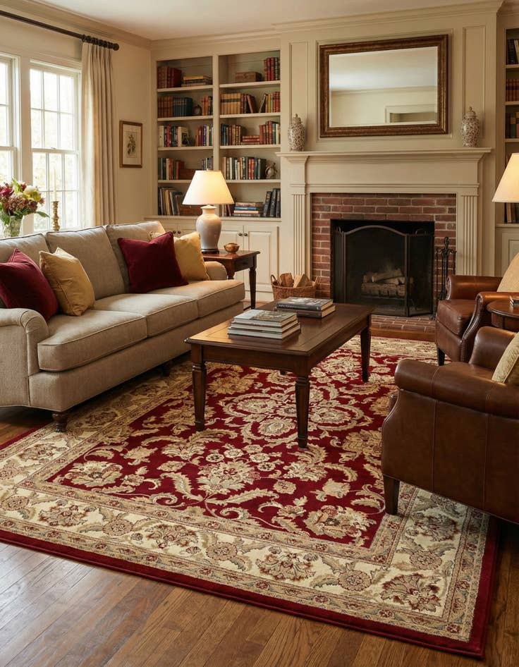 Detail image of 9' x 12' Classic Agra Rug