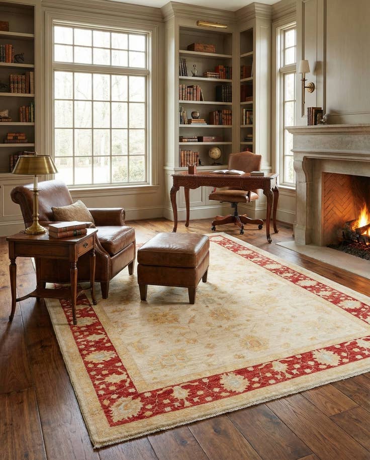 Detail image of 5' 7 x 7' 3 Ziegler Wool Rug