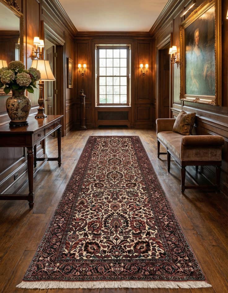 Detail image of 2' 5 x 9' 6 Bidjar Wool Runner Rug