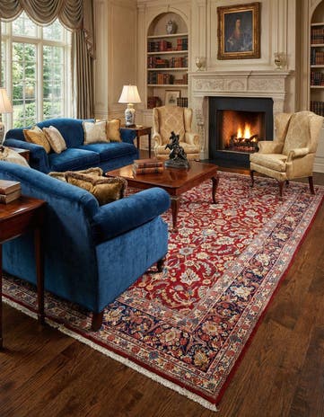 9' 10 x 13' 7 Kerman Wool Rug