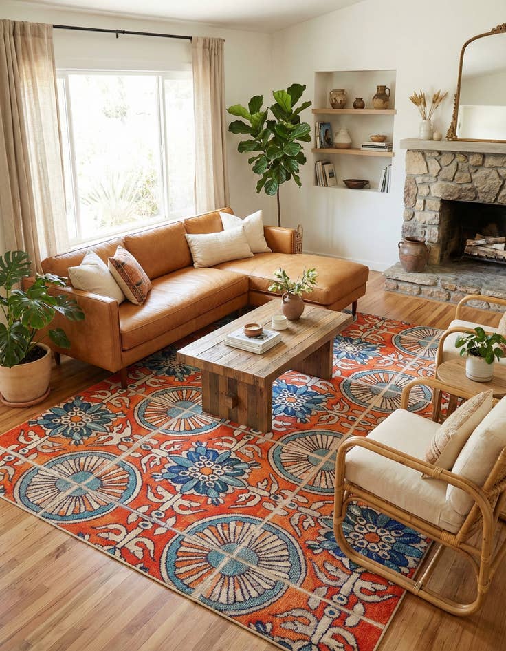 Detail image of 10' 6 x 16' 5  Washable Casablanca Rug