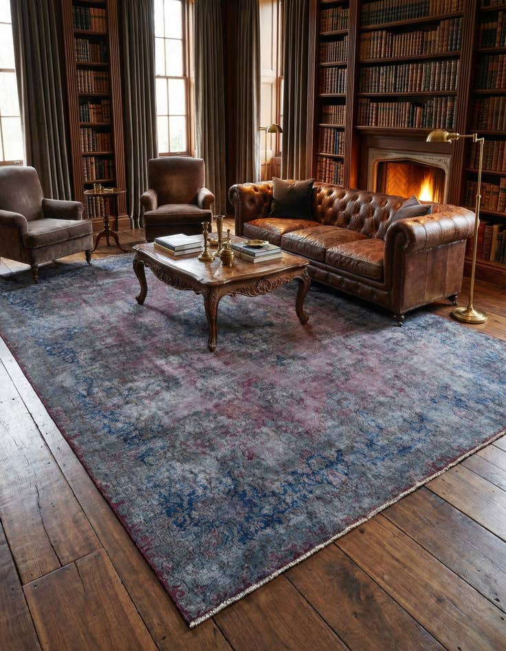 Detail image of 9' 11 x 12' 10 Vintage Royal Wool Rug