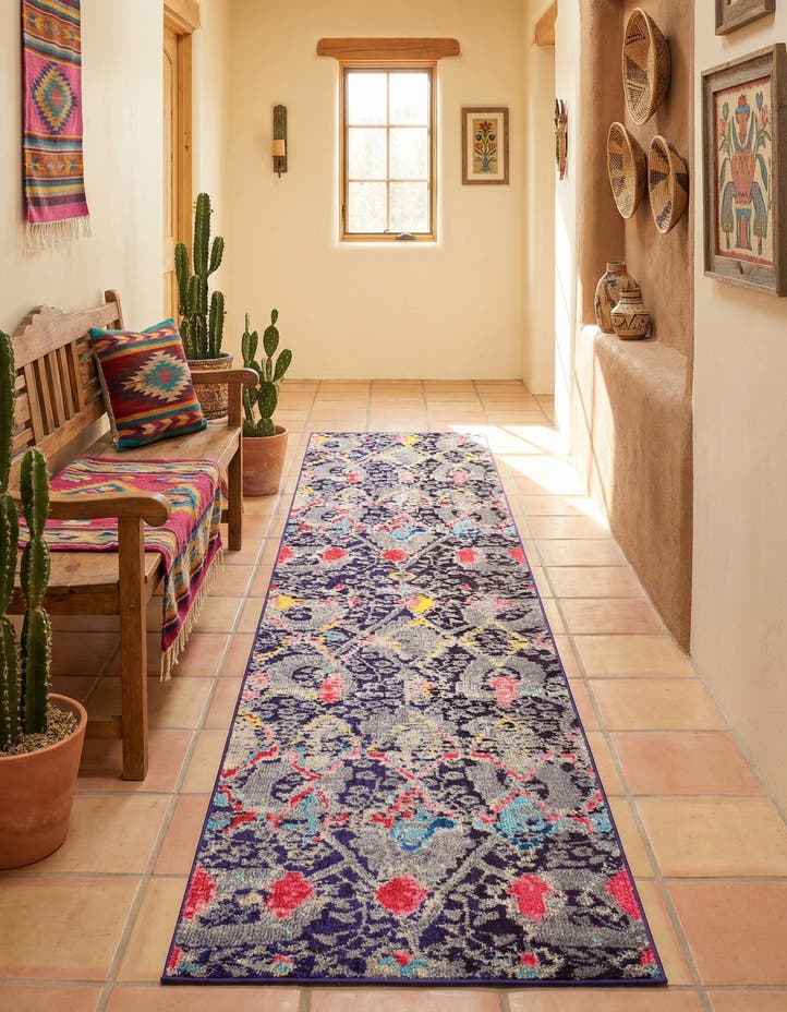 2' 7 x 10' Washable Mesa Runner Rug