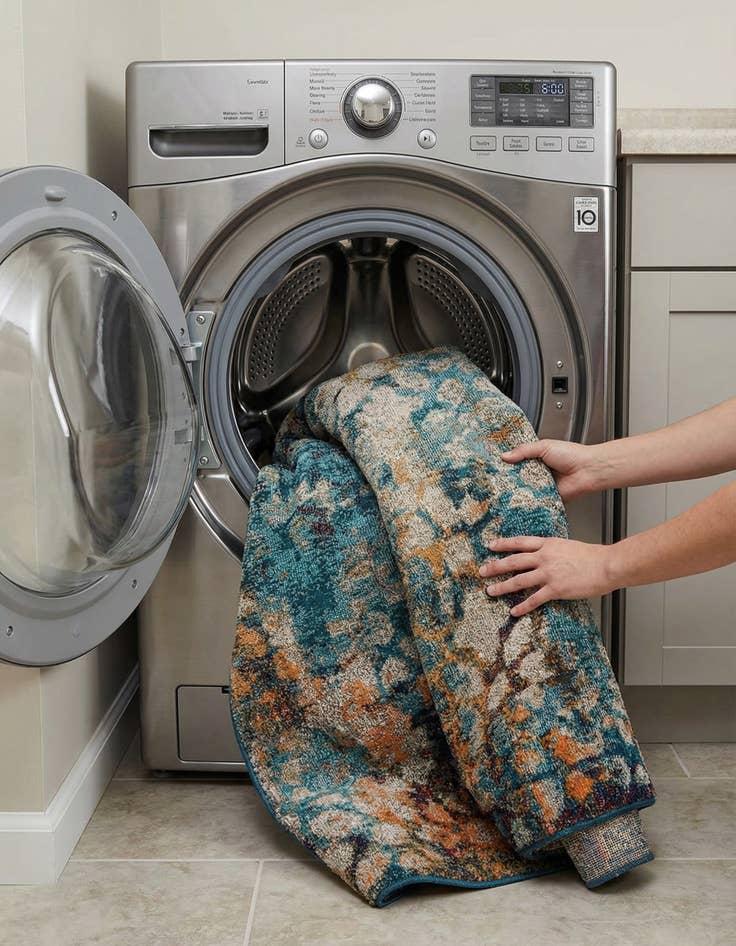 Detail image of  7' x 10'  Washable Carnevale Rug